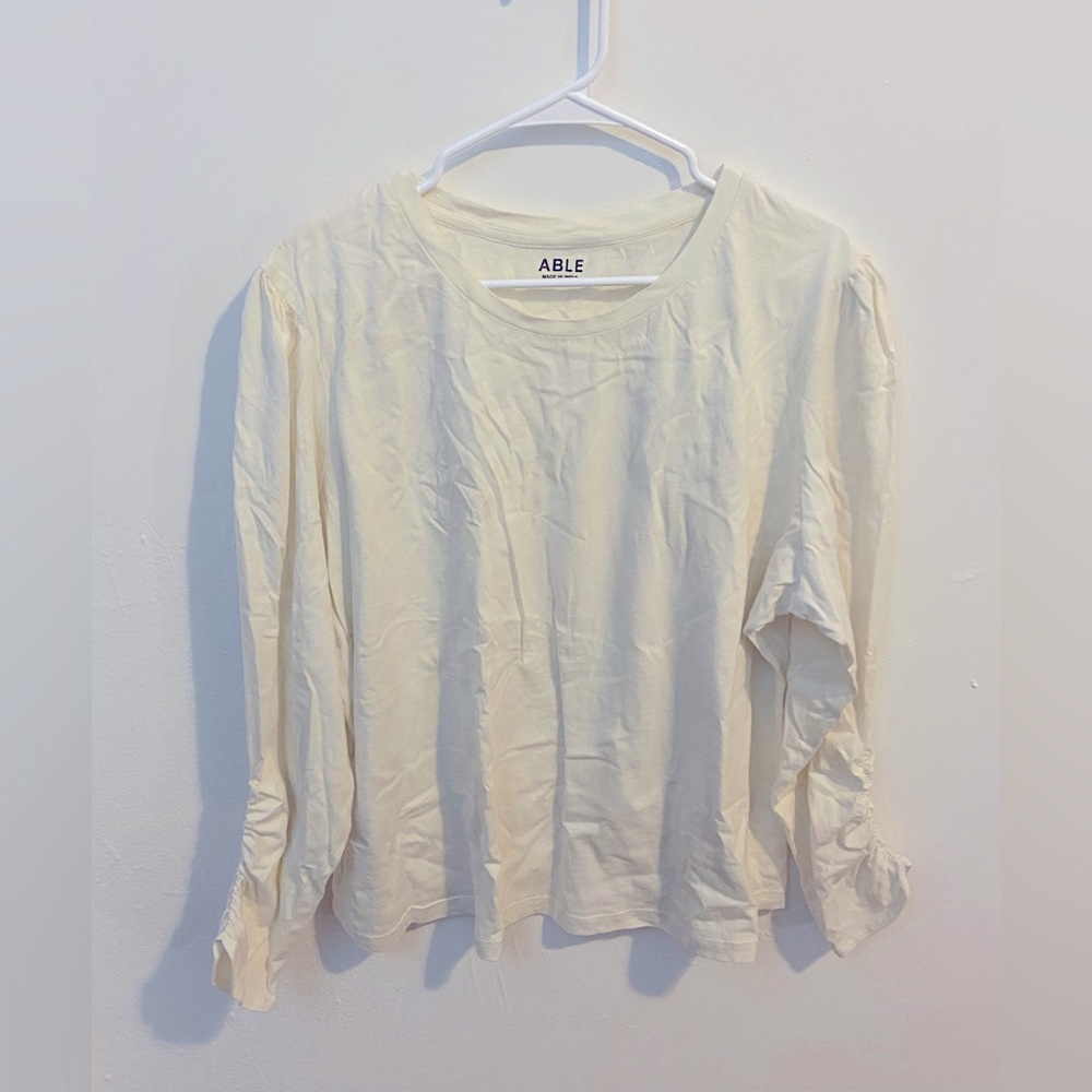 Able’s Agnes Ruched Long-Sleeve Tee